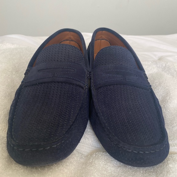 Aquatalia waterproof blue loafers - Picture 4 of 5
